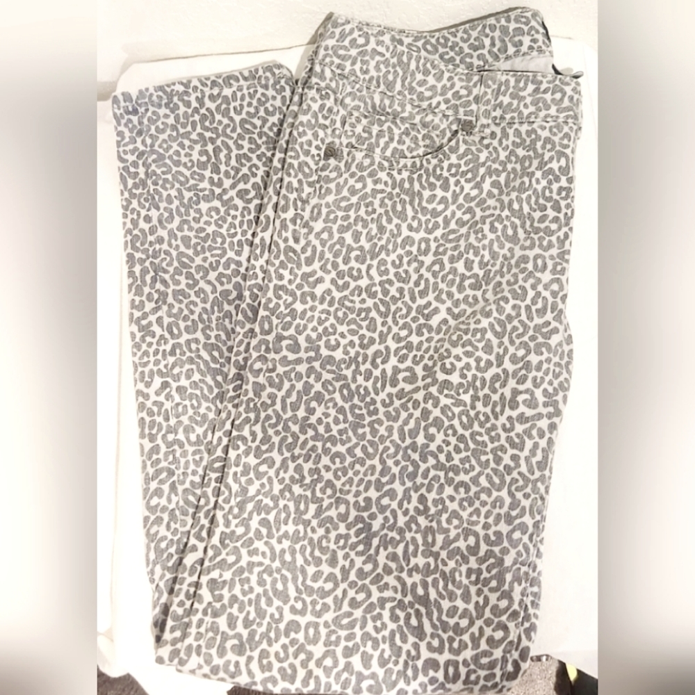 Celebrity Blues Cheetah Print Jeans